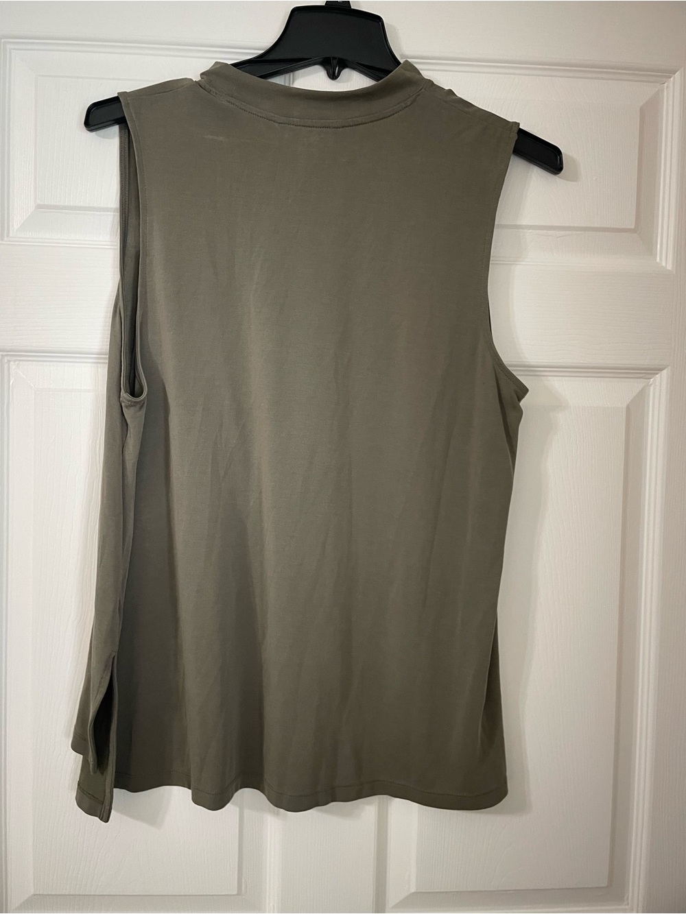 Banana Republic Sleeveless mock turtleneck Tank Top - Olive Green